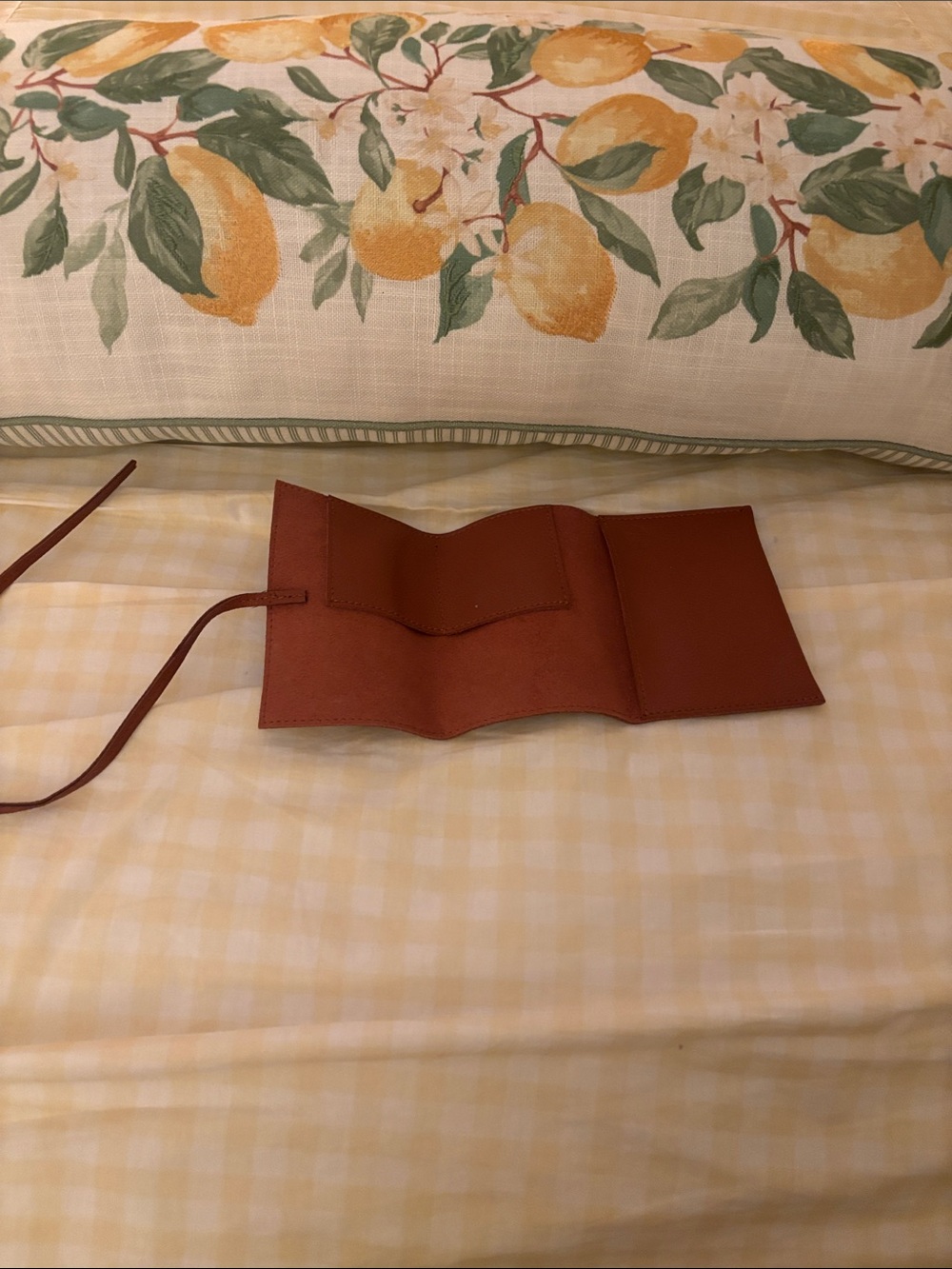 Women's Leather Travel Jewelry Roll - Brown